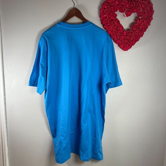 Adidas Shirt Mens 4XLT Big & Tall Blue Boost Rocket Graphic Tee T-Shirt HK6760 - Picture 3 of 5